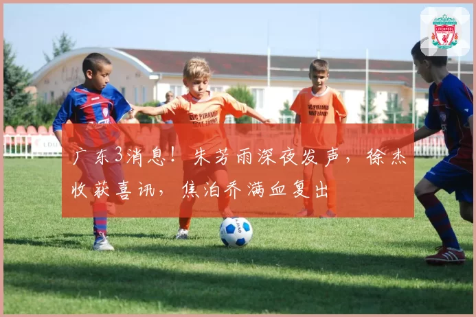 广东3消息！朱芳雨深夜发声，徐杰收获喜讯，焦泊乔满血复出